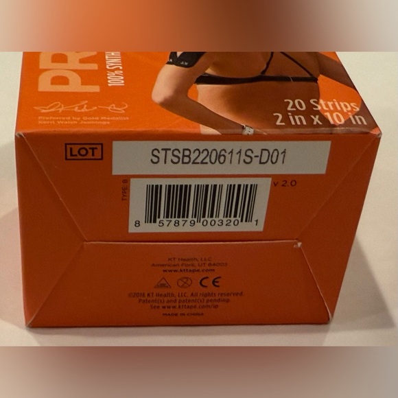 KT Tape Pro 2 x 10 Inch Precut Strips, 20 Strips, Stealth Beige - Picture 3 of 4